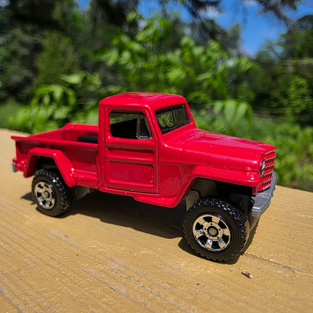 Matchbox Jeep Willys 4x4 Red Pickup 2015 Diecast Truck